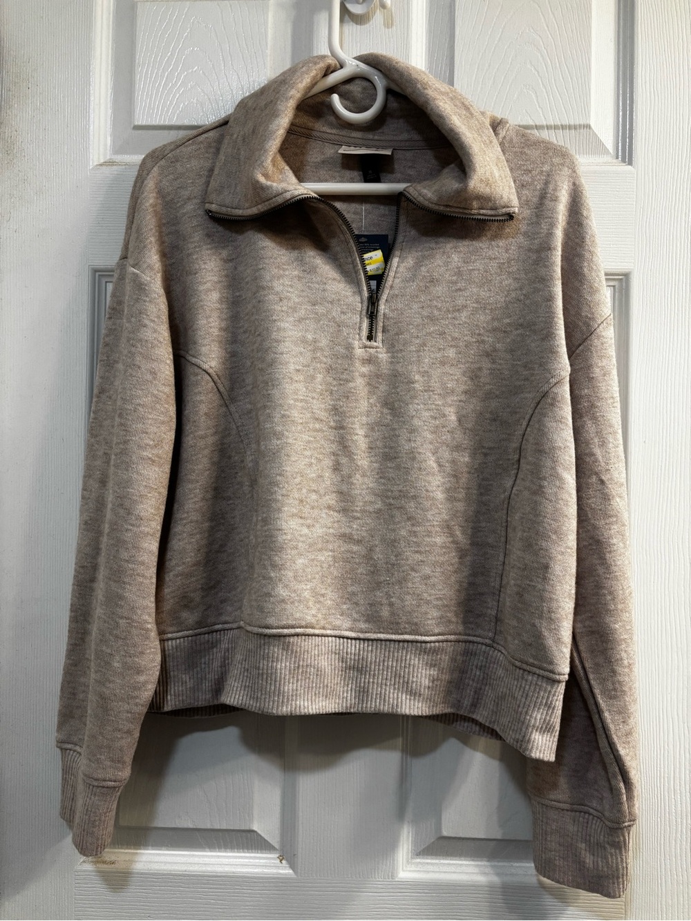 Universal Thread Taupe Half-Zip Pullover Sweater